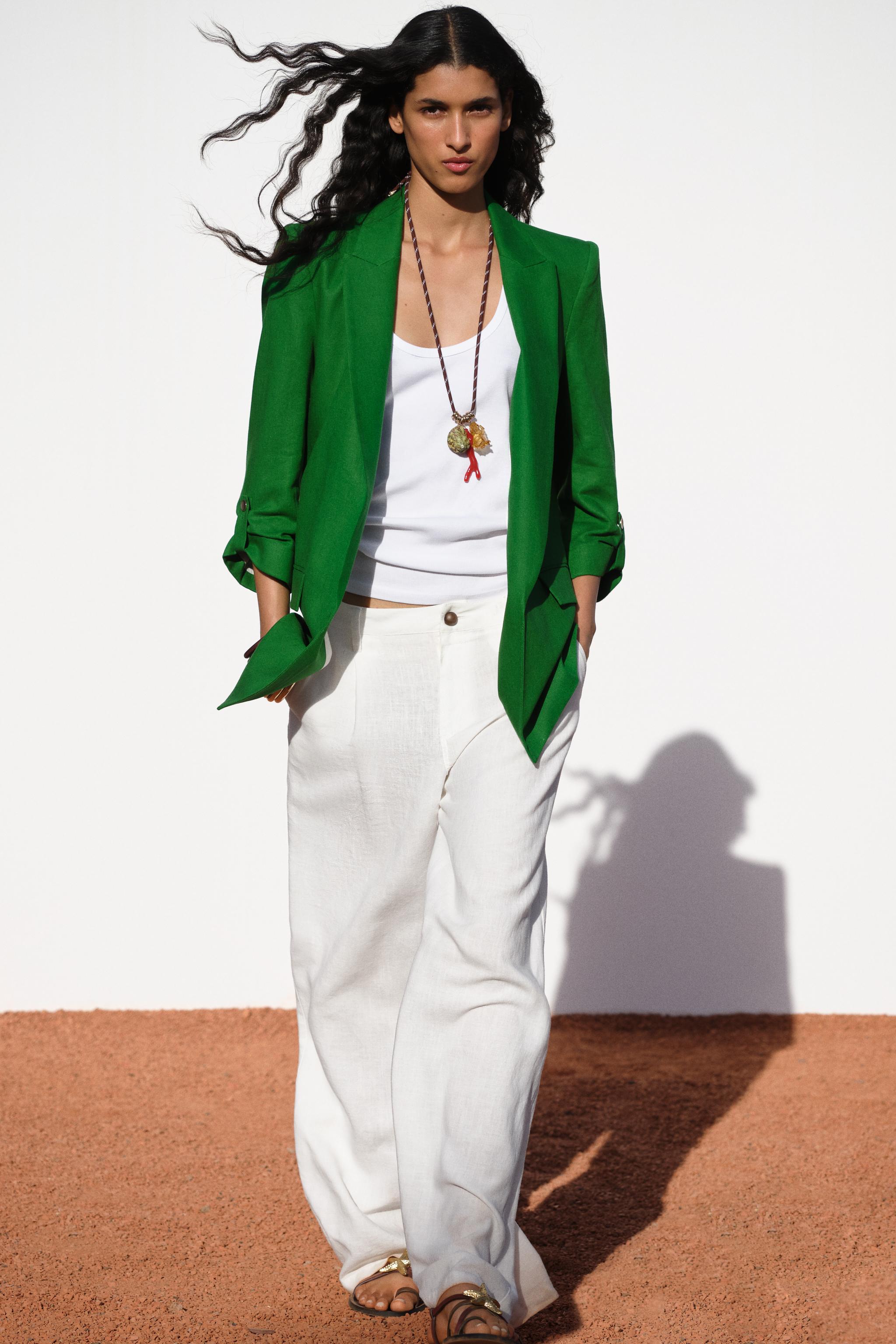 ロールアップスリーブブレザー - フクシア | ZARA Japan / 日本