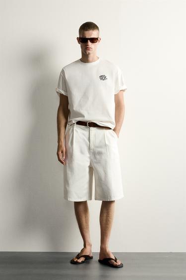 CAMISETA RELAXED FIT ESTAMPADOS CERÁMICA - Blanco de Zara - Imagen 0