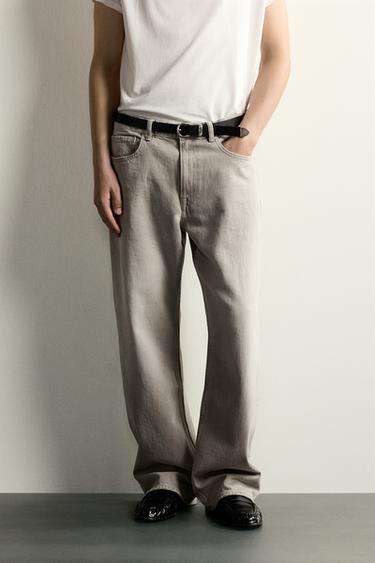 JEAN LOOSE FIT - Gris de Zara