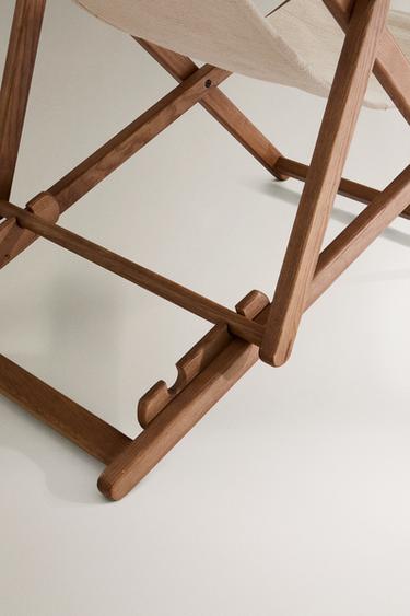FOLDING LOUNGER CHAIR - Ecru by Zara - Image 4