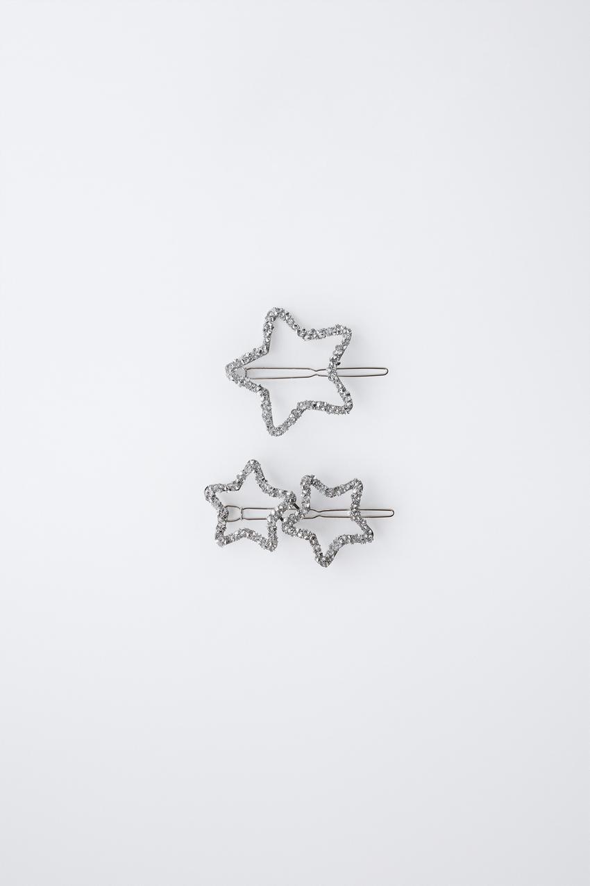 Zara Silver Hair Accessory ZARA HAIR CHROMATIC MODE A dazzling kit to bring shine and  main image 4