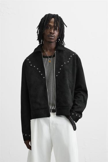 CHAMARRA EFECTO ANTELINA - Negro de Zara