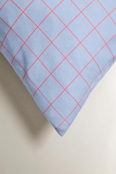 CHILDREN'S CHECK PILLOWCASE - Bluish by Zara - Image 3