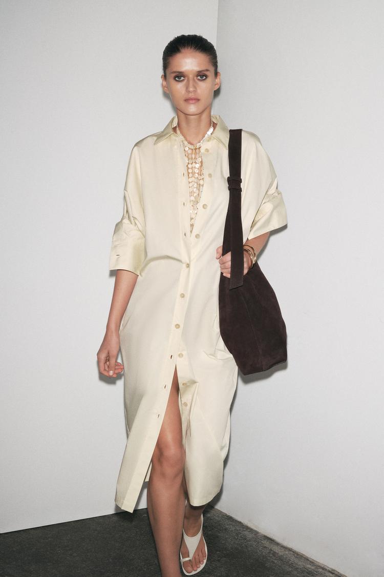 Robe Chemise Robe Solde Zara Robe Chemise Jaune Zara Basic S