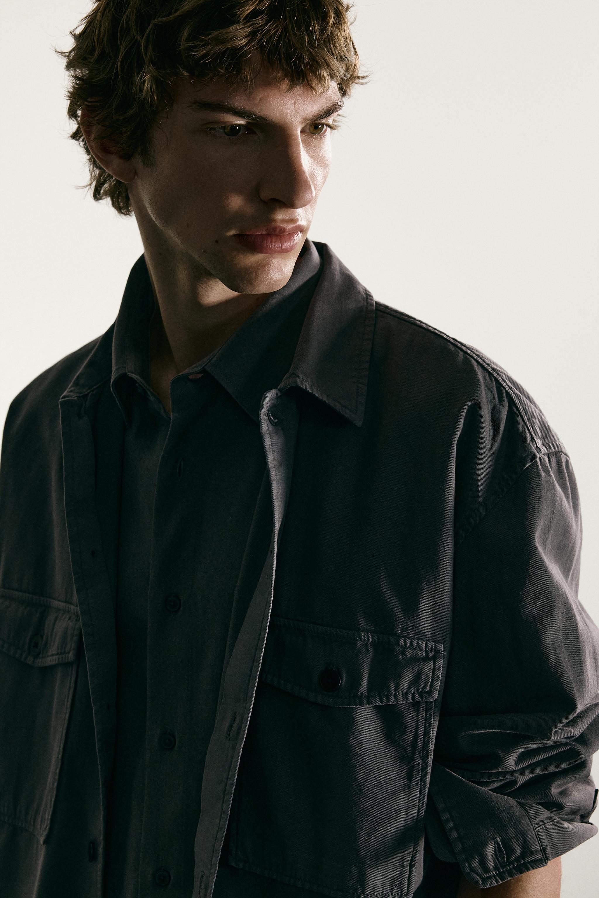 Zara RELAXED FIT WASHED OVERSHIRT — фото 6