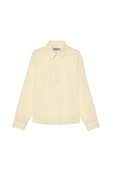 CAMISA POLO JACQUARD CADROS - Estampado de Zara