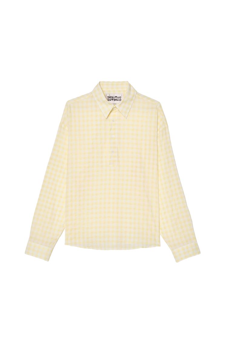 Camisa polo jacquard cuadros