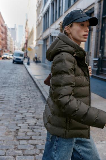 SHORT FITTED WATER-REPELLENT WINDPROOF ANORAK - Khaki by Zara - Image 0