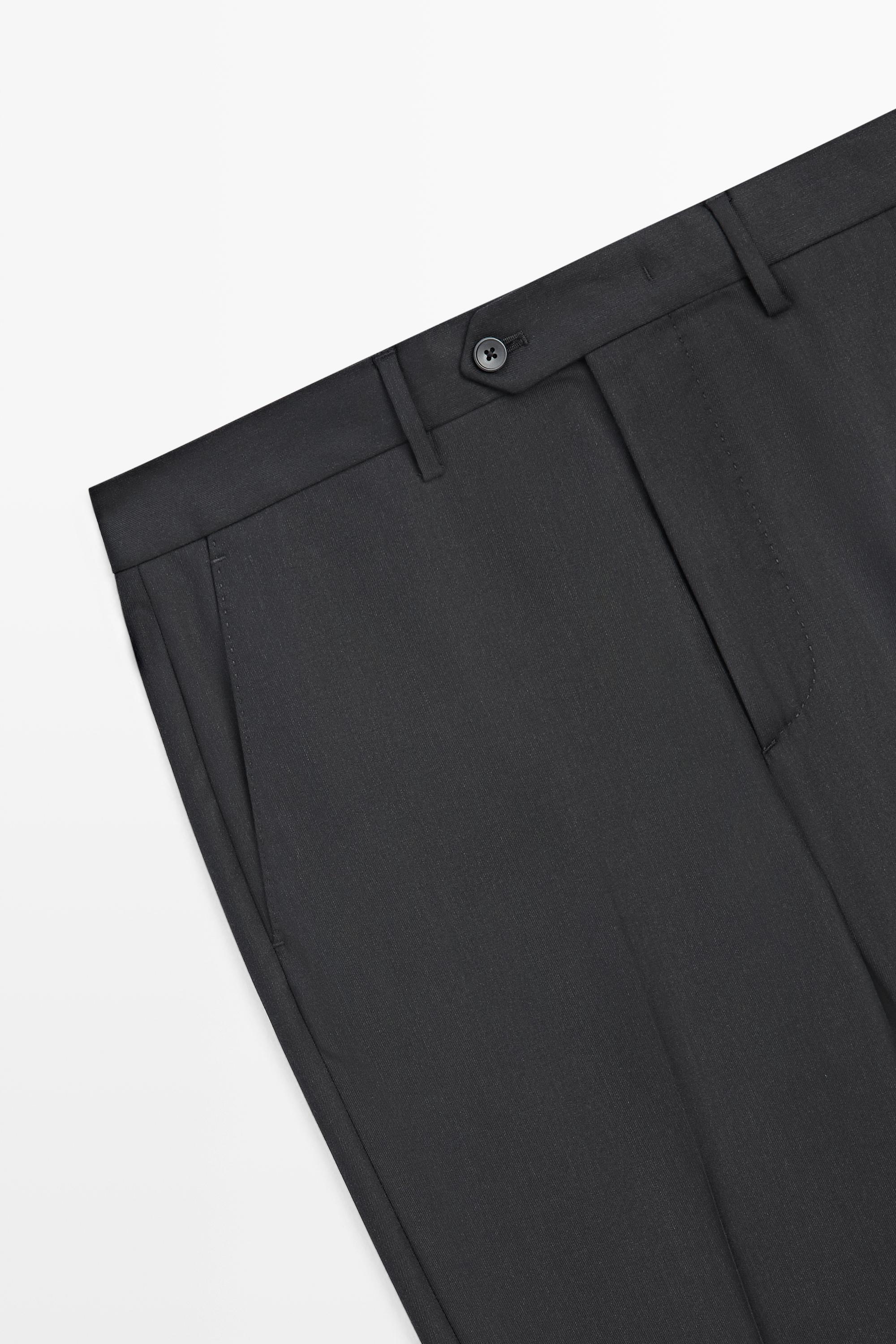 100% wool suit pants