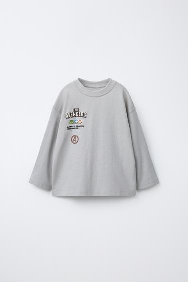THE AVENGERS © PRINTED T-SHIRT — Blue gray 1