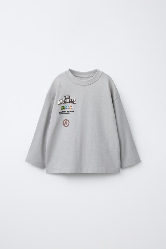 T-SHIRT IMPRIMÉ THE AVENGERS © - Gris bleu de Zara - Image 0