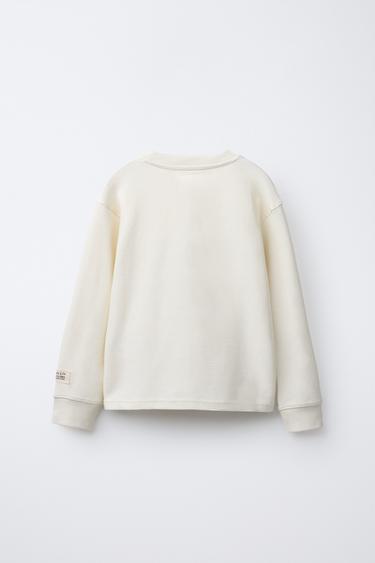 T-SHIRT OTTOMAN ÉTIQUETTE - Écru de Zara - Image 1
