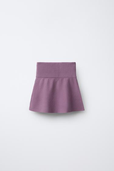 KNIT SKIRT - Mauve by Zara