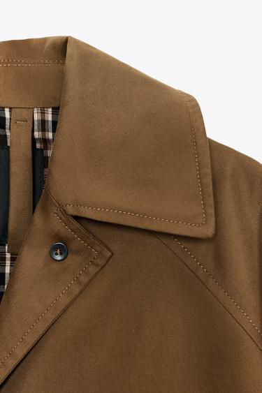 TRENCH MIDI ZW COLLECTION - Camel foncé de Zara - Image 7