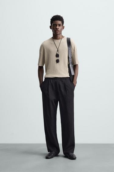 CAMISETA ESTRUCTURA IRREGULAR - Gris medio de Zara - Imagen 0