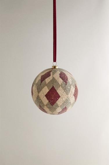 DIAMOND BAUBLE CHRISTMAS TREE DECORATION - Multicoloured by Zara - Image 0