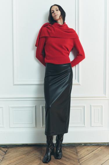 JERSEY BÁSICO 100% LANA - Rojo de Zara