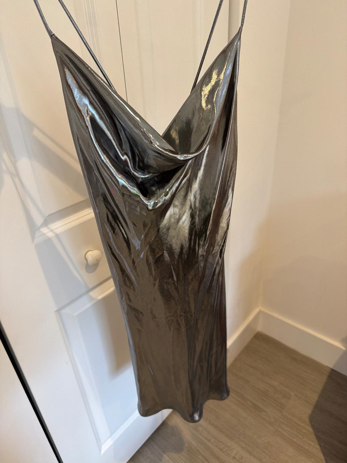 METALLIC SLIP DRESS - Image 3