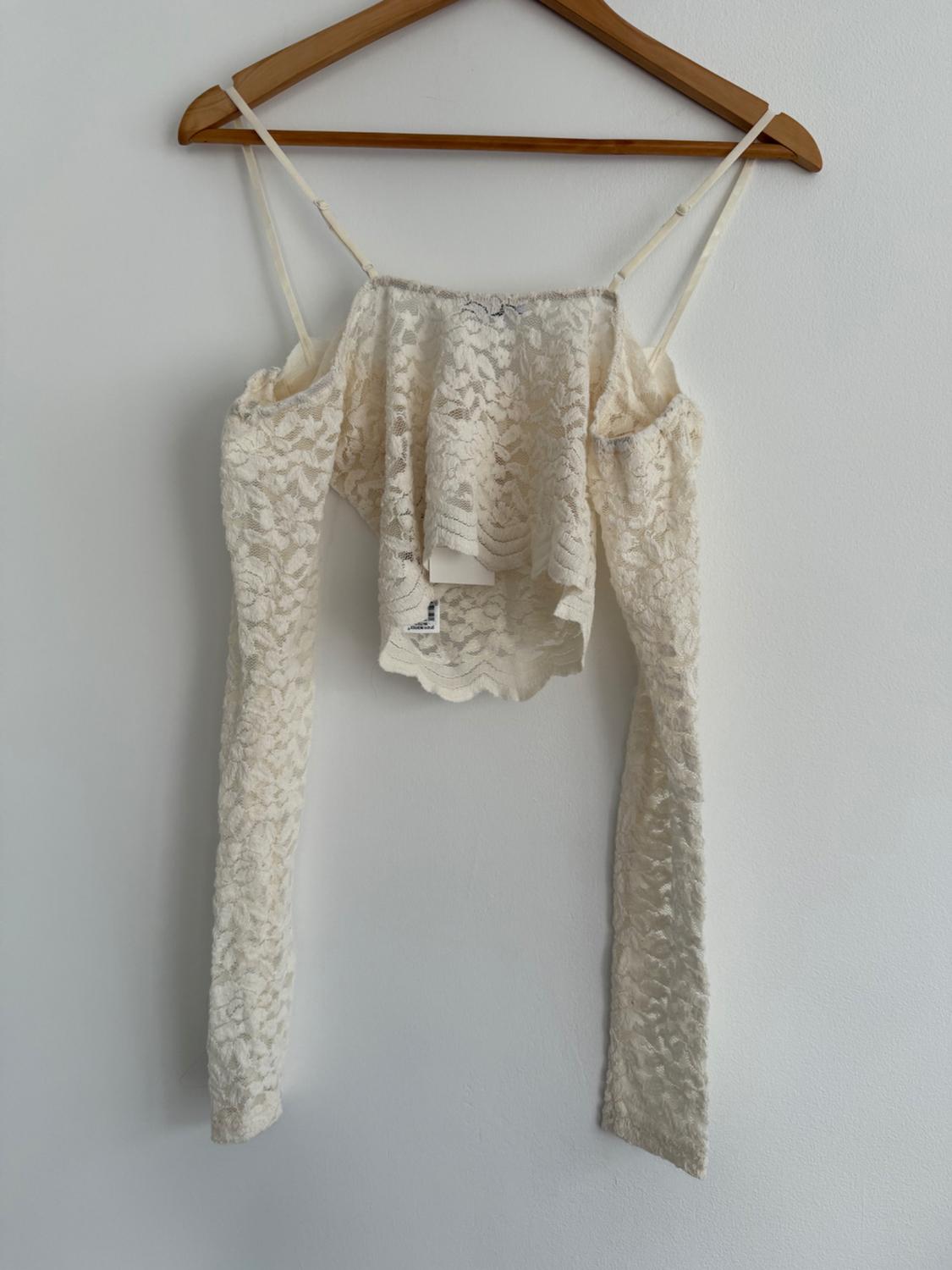 LACE TOP WITH ARM WARMERS - Image 2