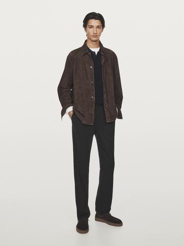 Zara Cotton blend jogger fit trousers - Black