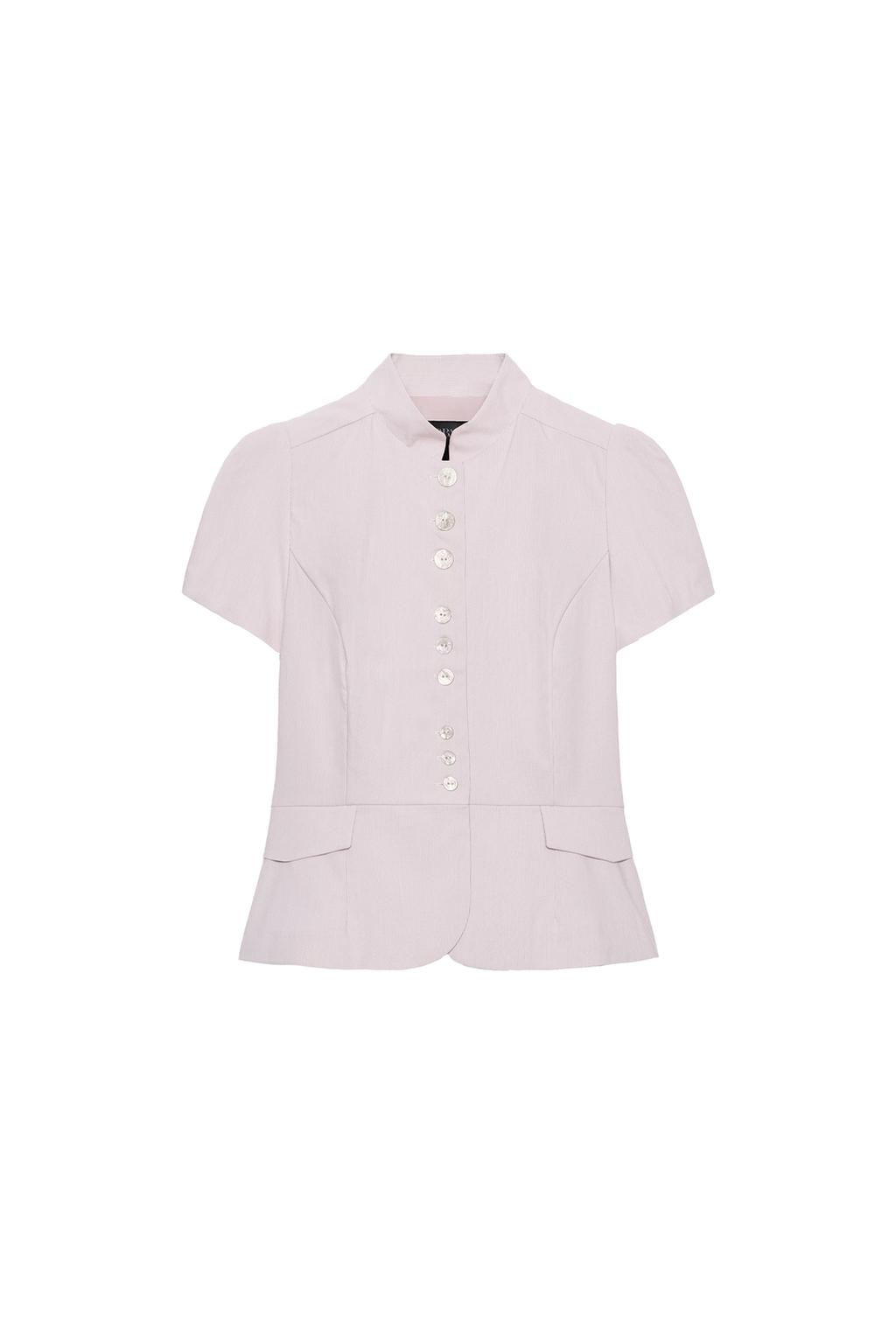 BUTTON SHORT SLEEVE TOP - image 3