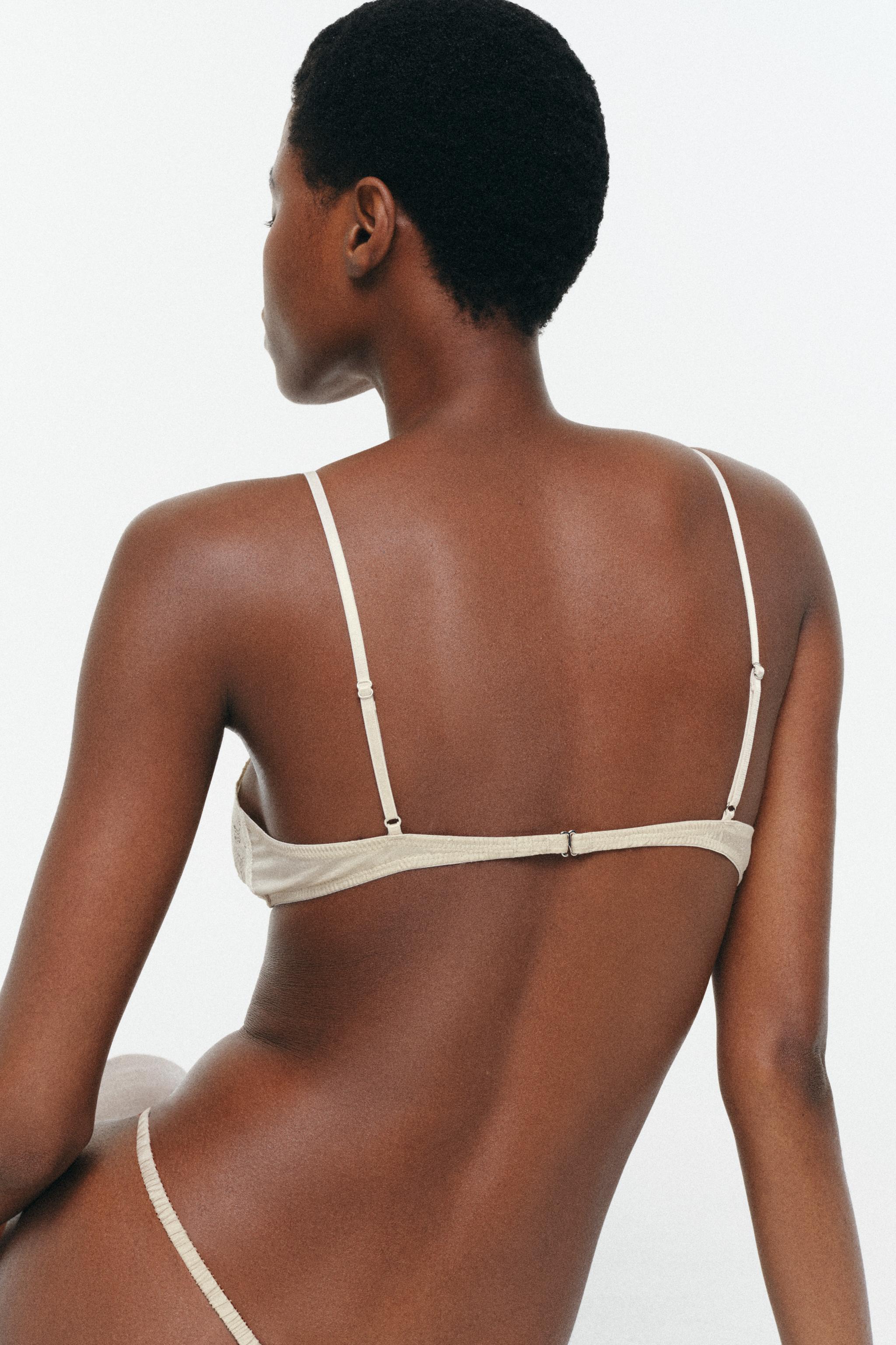 100% SILK LACE THONG
