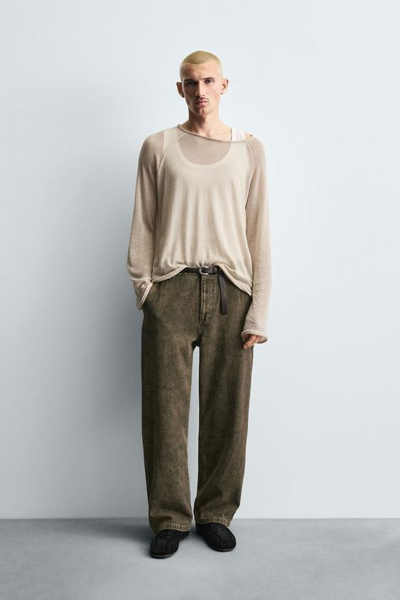 ABSTRACT PRINT CARPENTER PANTS