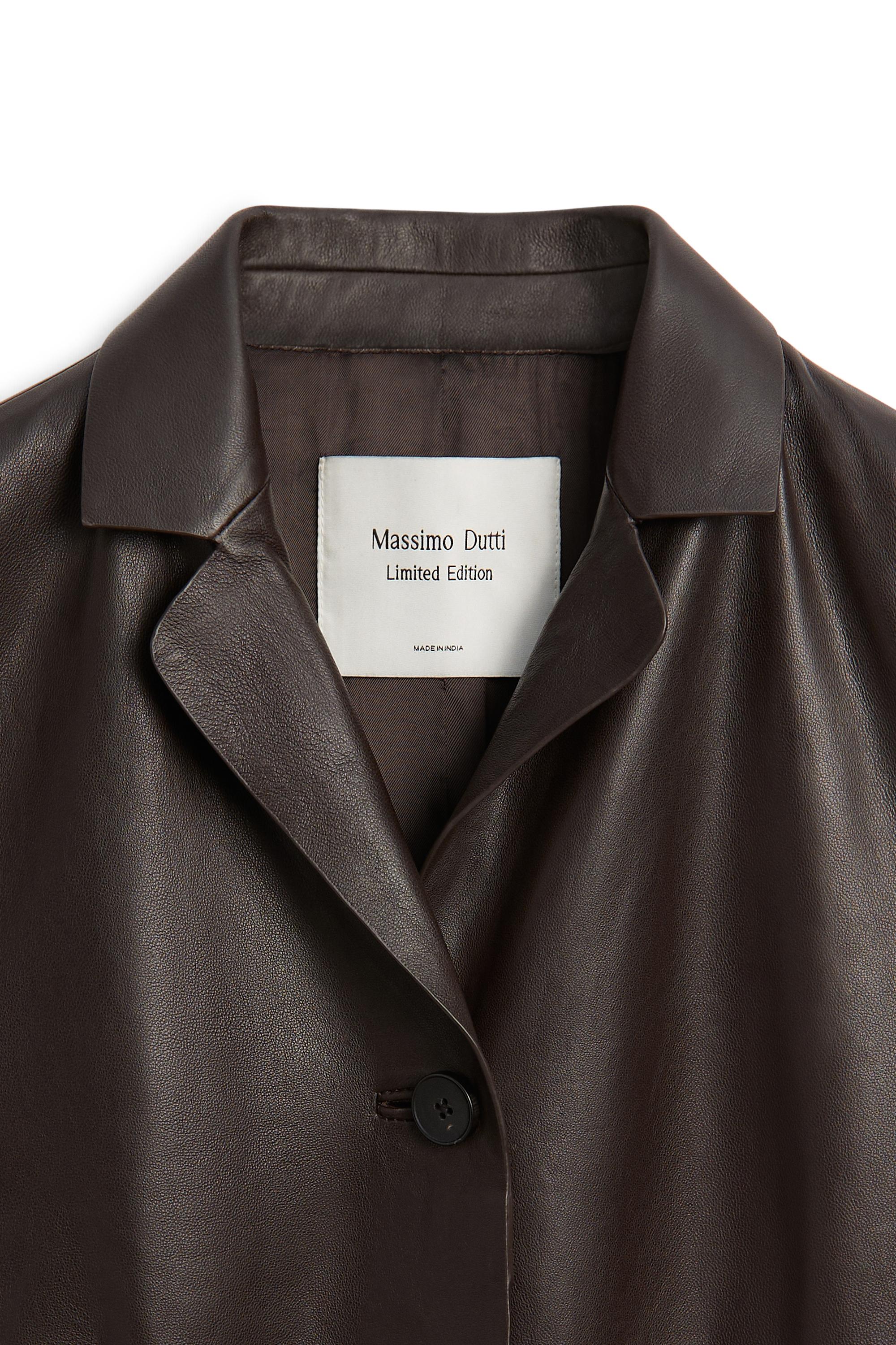 Long fitted leather coat - LIMITED EDITION