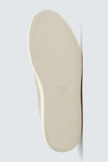 BASKET EN CUIR - Marron sable de Zara - Image 6