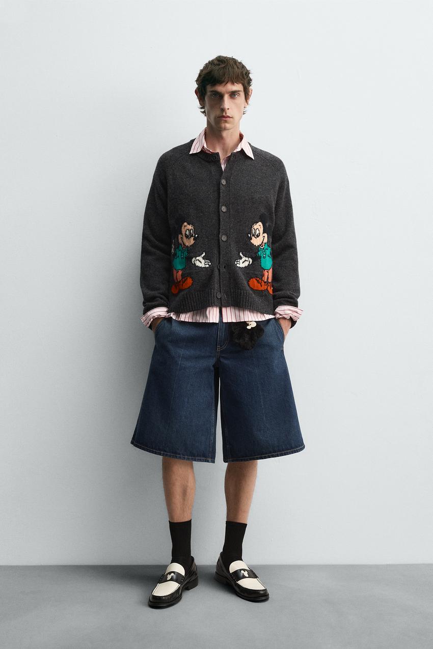 MICKEY MOUSE 울 가디건 HARRY LAMBERT FOR ZARA X DISNEY