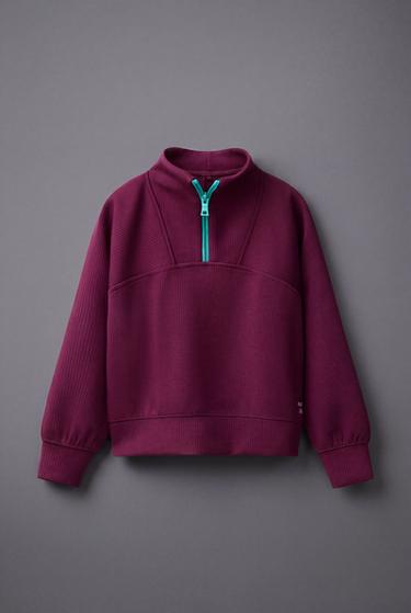 SUDADERA CUELLO SUBIDO - Frambuesa de Zara