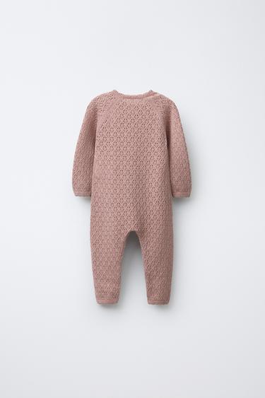 OPEN-KNIT JUMPSUIT - Pink by Zara - Image 1