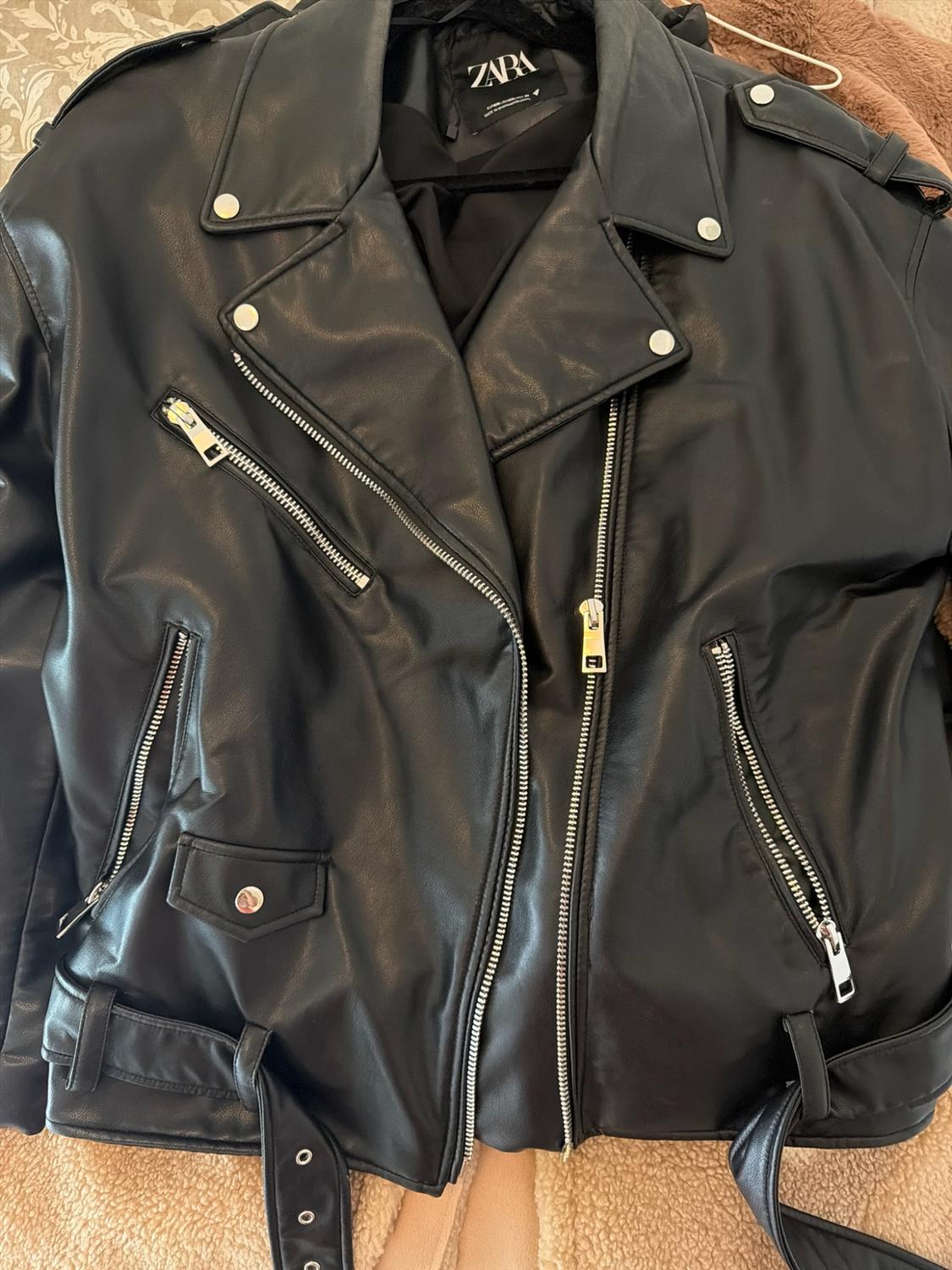 FAUX LEATHER OVERSIZE JACKET - Image 3