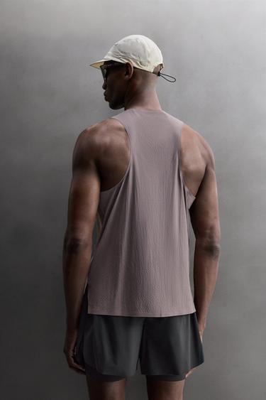 LIGHTWEIGHT RUNNING TANK TOP - Purple by Zara - Image 2