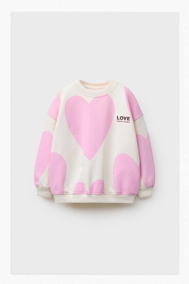 PRINTED SWEATSHIRT - Pink by Zara