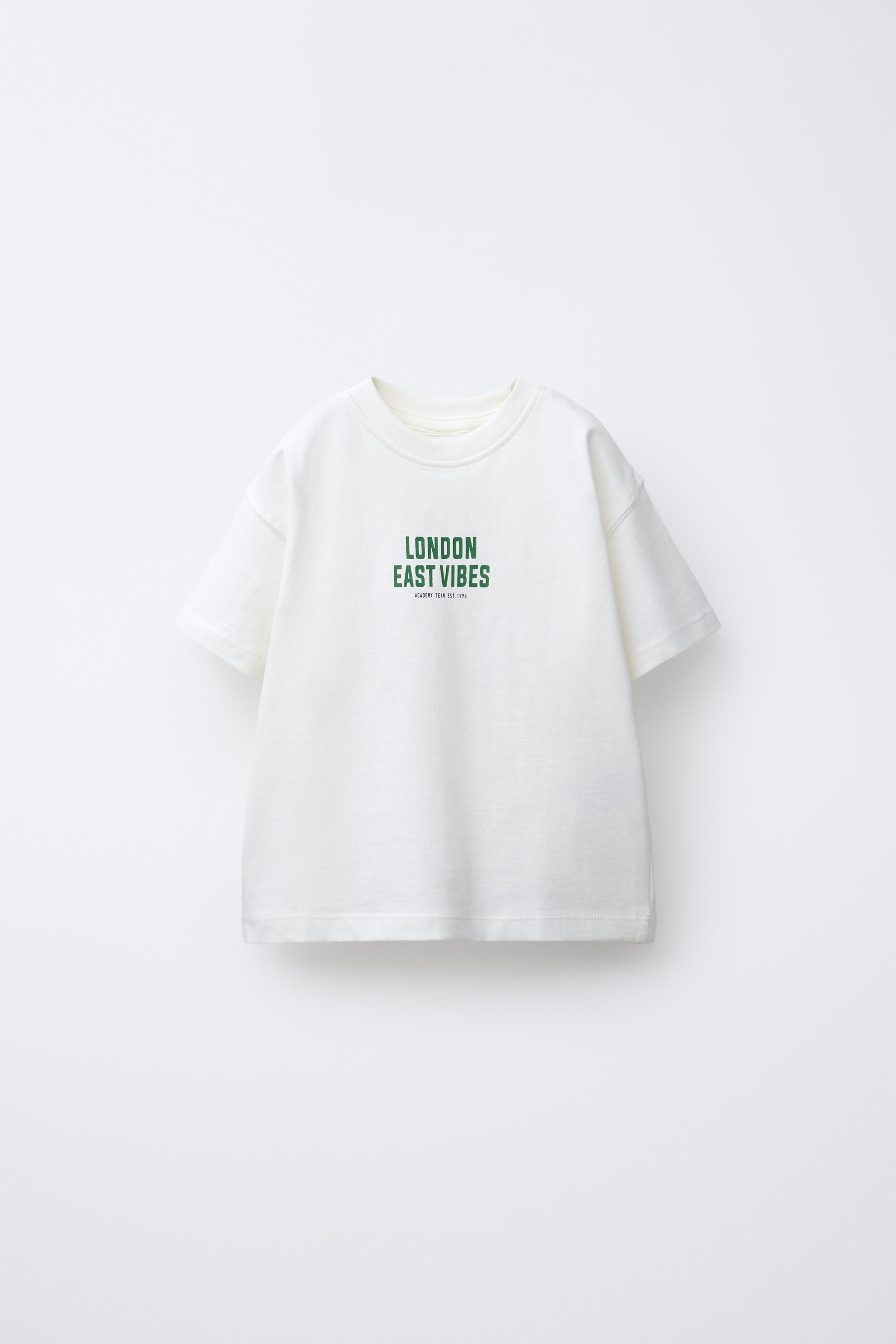 TEXT JOGGING T-SHIRT - White | ZARA Canada