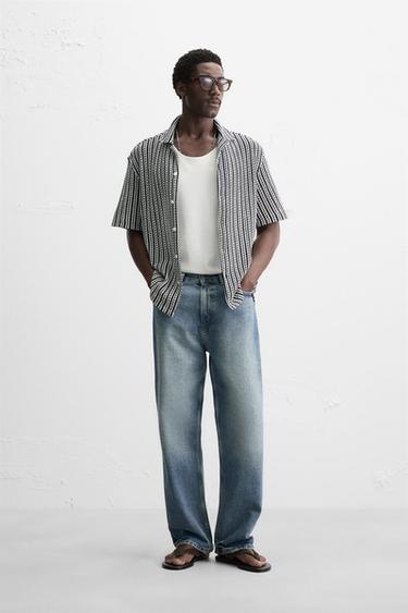 CAMISA ESTRUTURA ABERTA - Branco / Mariño de Zara
