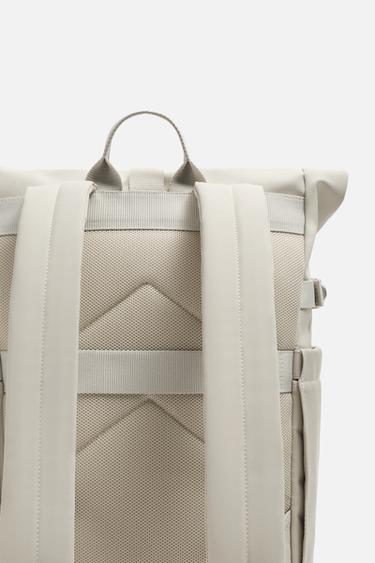 SAC À DOS TECHNIQUE À RABAT - Blanc écru de Zara - Image 4