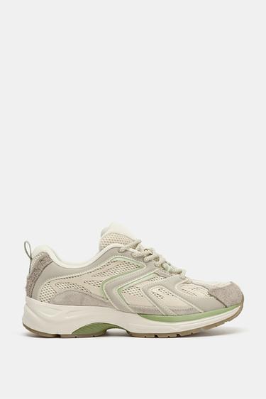 Zaras SPORTIG SNEAKERS MED KONTRASTERANDE DETALJER - Flerfärgad