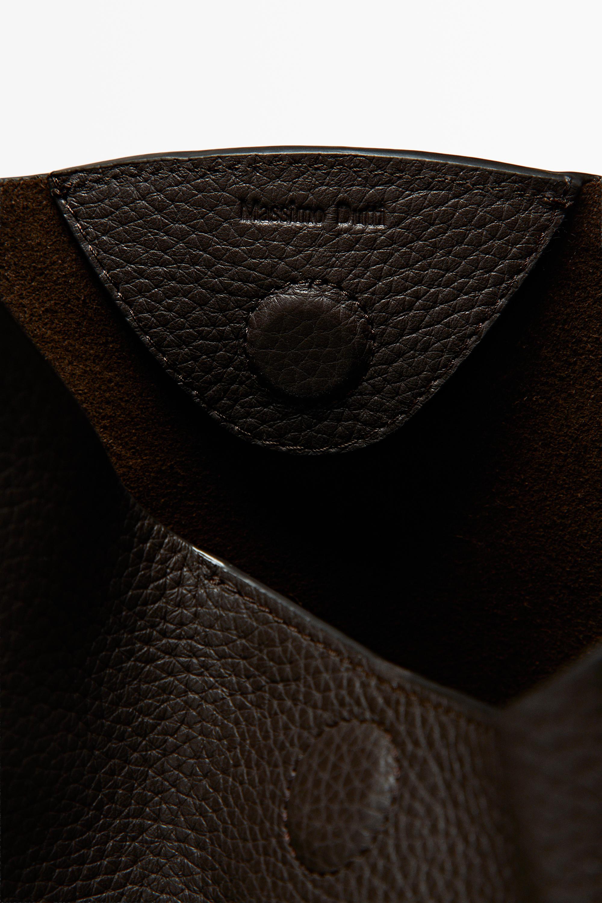 Nappa leather mini shoulder bag