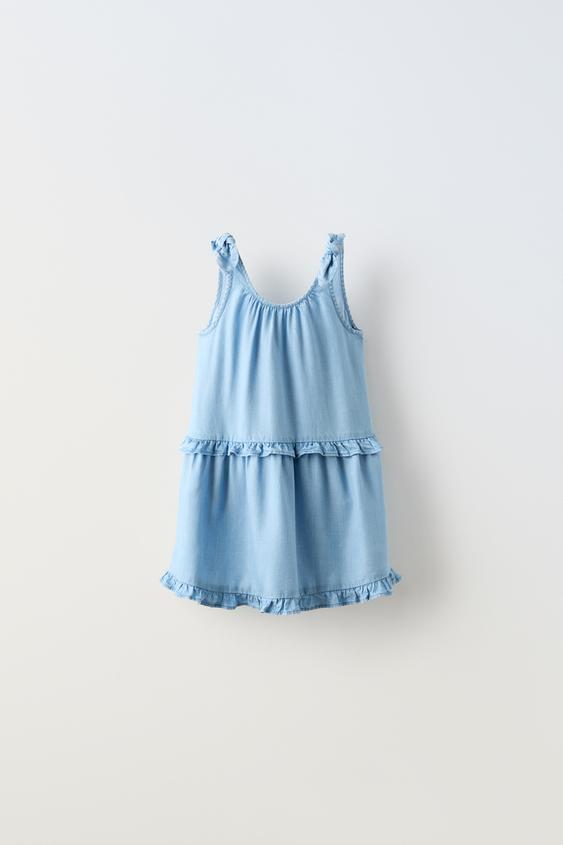 FLOWY DENIM DRESS - Light blue | ZARA United States