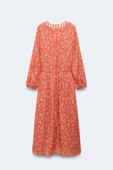 ROBE CAFTAN FLEURS RAMIE LIMITED EDITION - Imprimée de Zara - Image 5