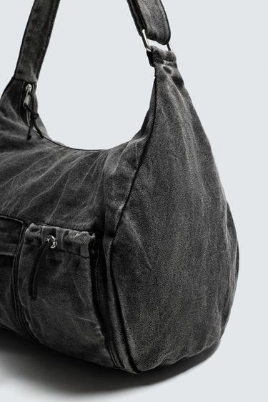 SAC EN DENIM MULTIPOCHES - Noir de Zara - Image 5