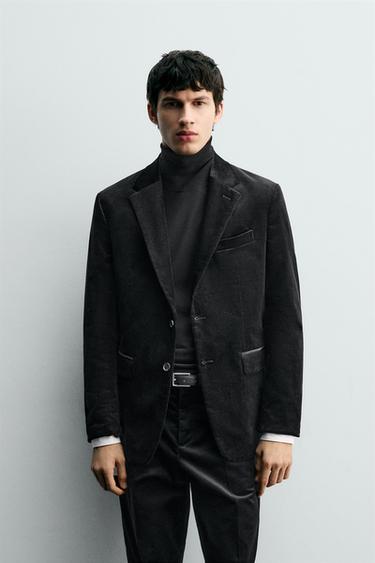 CORDUROY SUIT BLAZER - Black by Zara
