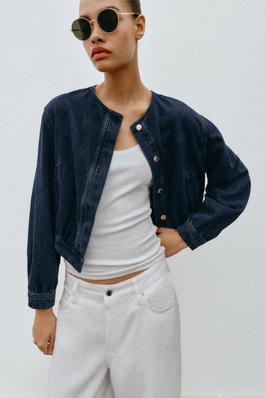 JAQUETA BOMBER Z1975 DENIM - Blau de Zara