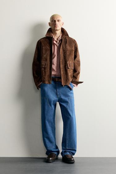 RELAXED FIT CARPENTER POCKET JEANS - Bluish by Zara - Image 0