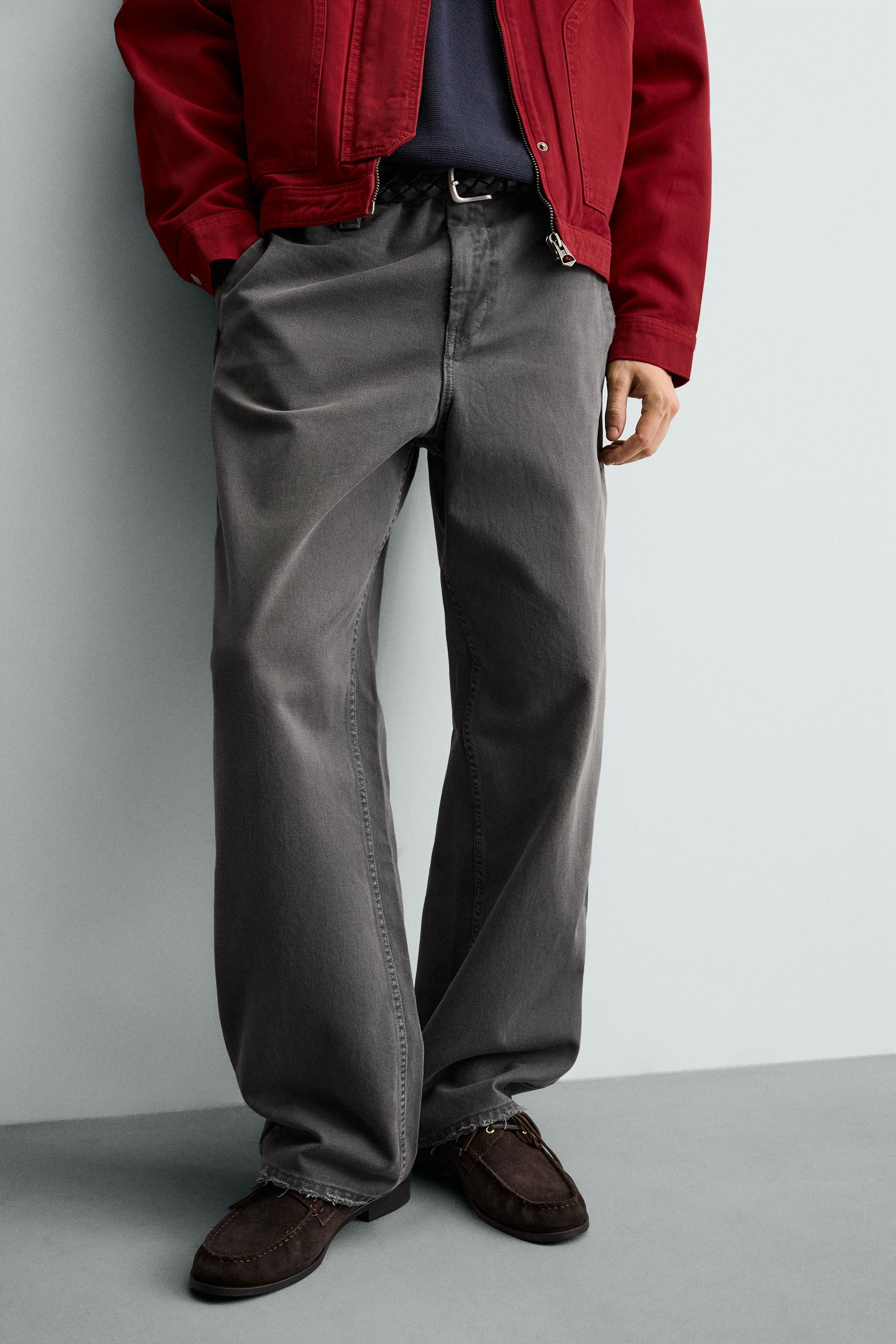 PANTALON CHINO COUPE DÉCONTRACTÉE DÉLAVÉ