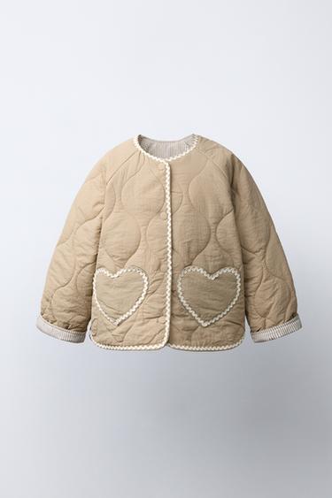 Chaqueta acolchada de corazón