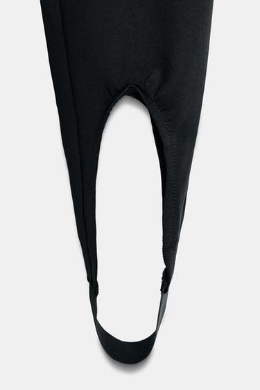POLYAMIDE FUSEAU LEGGINGS - Black by Zara - Image 5