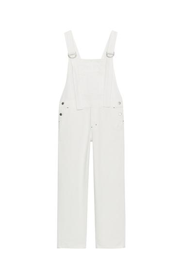DENIMOVÝ OVERAL ZW COLLECTION - Biela zn. Zara